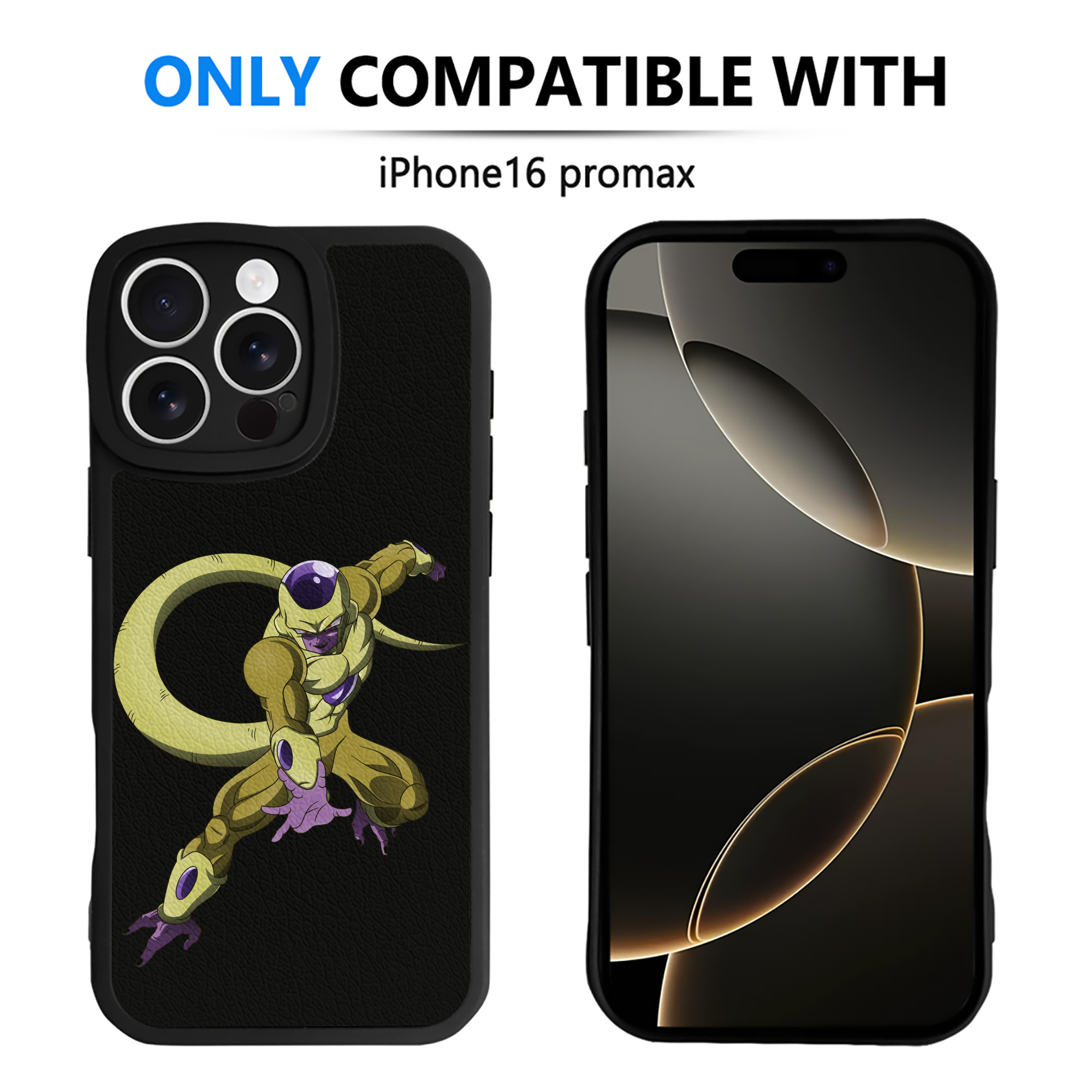 （画像用） ドラゴンボール フリーザ DRAGON BALL Frieza 【iPhone 16シリーズ対応】シリコンスマホケース（レザー調） 材質：シリコン